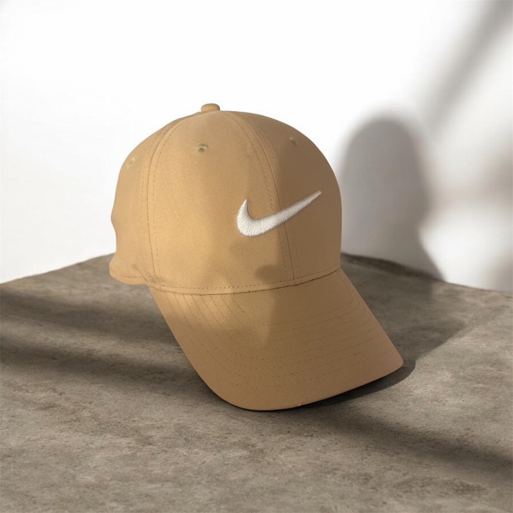 Nike Beige Cap with White Logo